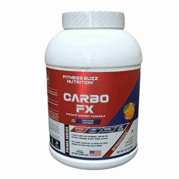 Fitness Buzz Nutrition Carbo FX in Juicy Orange Flavour