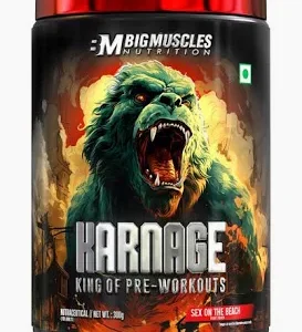 BIG MUSCLES KARNAGE RED PRE WORK OUT 60 SERVINGS